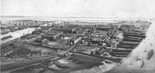 Barrow Shipbuilding Works, 1890