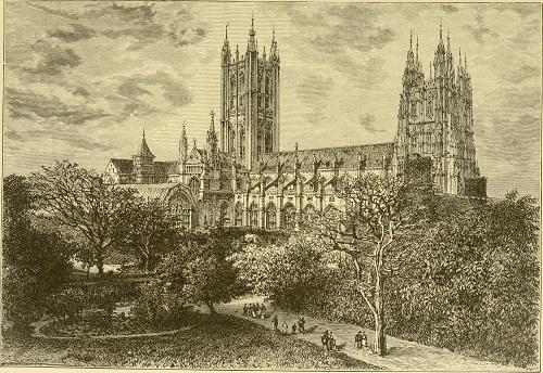 Canterbury Cathedral, 1880: From 'The Earth and Its Inhabitants'