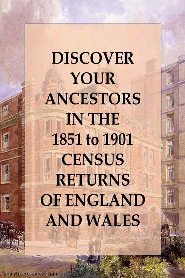 Discover your ancestors in the 1851 to 1901 Census Returns of England and Wales