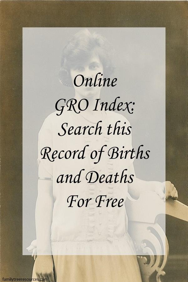 GRO Index: Search this record of births and deaths for free