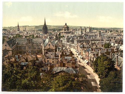 General view of Oxford, England. c. 1890-1900. Photocrom Print Collection