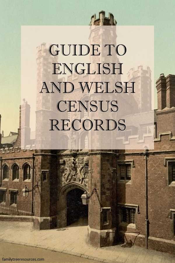 Guide to English and Welsh Census Records