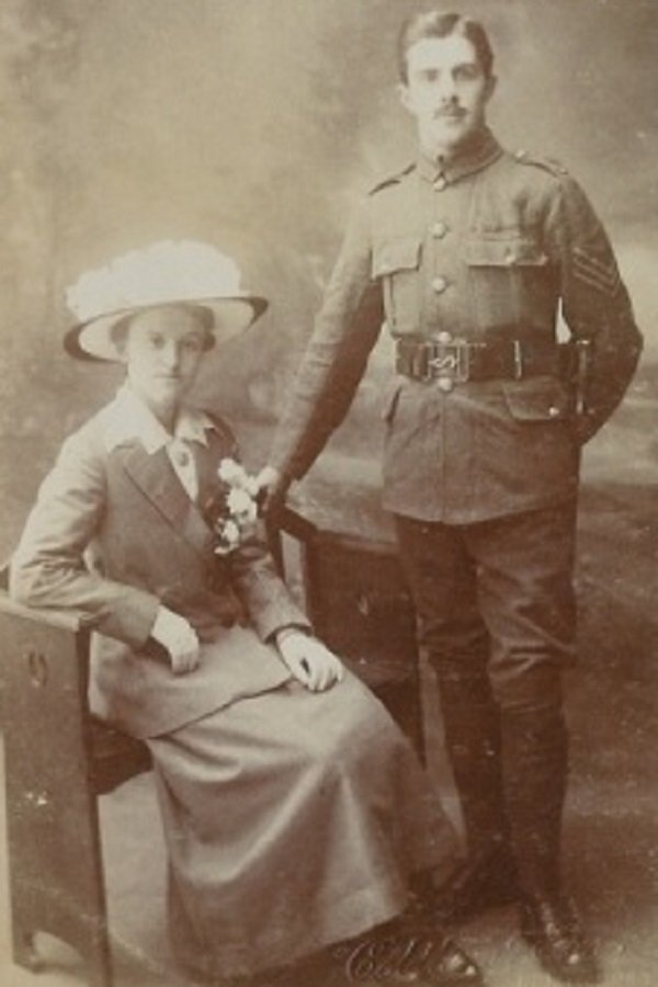 Harold and Mabel Watts (nee Dunkley) - 21 November 1916