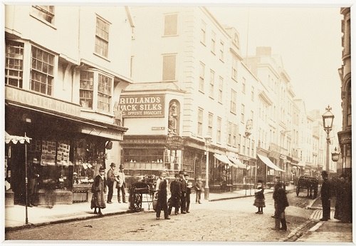 Corner of High Street, Exeter. c. 1880 (Francis Bedford 1816-1894)