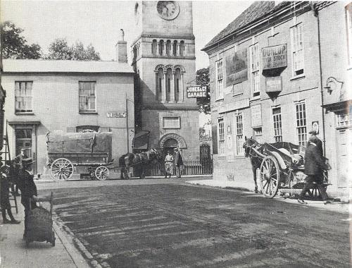 Lichfield Clock Tower, Lichfield, Staffordshire. c. 1900. In 'Lichfield in Old Photographs' by Howard Clayton and Kathleen Simmons