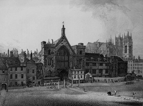 New Palace Yard, Westminster: c. 1807. Author: Joshua Bryant