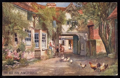 An old inn at Amersham, Buckinghamshire. c. 1903-19