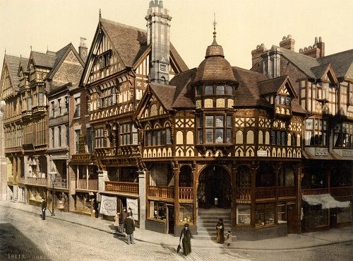 The Cross and Rows, Chester. c. 1895
