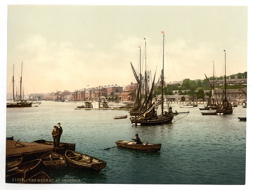 The Medway, Chatham. c. 1890-1900. Photocrom Print Collection