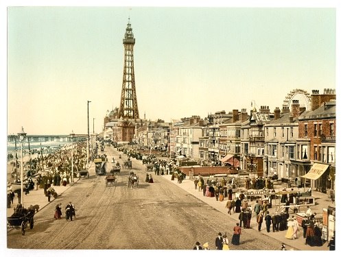 The Promenade, Blackpool. c. 1890-1900. Photocrom Print Collection