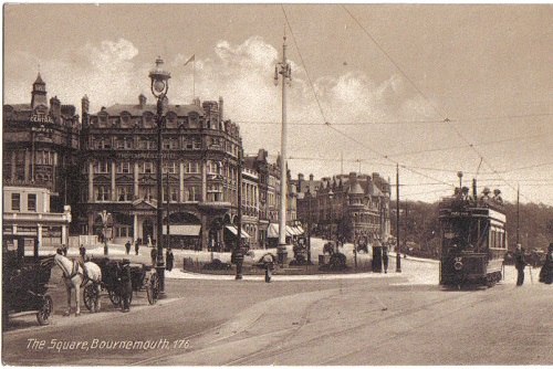 The Square, Bournemouth. c. 1910. (J Welch and Sons, Photographic Publishers)