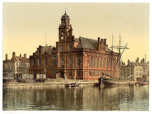 Town Hall, Yarmouth. c. 1890-1900. Photocrom Print Collection
