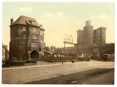 Blackgate and Castle, Newcastle. c. 1890-1900. Photocrom Print Collection