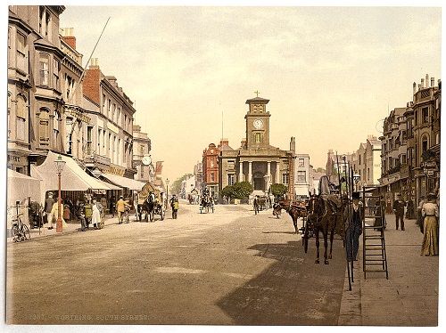 South Street, Worthing. c. 1890-1900. Photocrom Print Collection