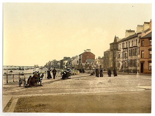 The Esplanade, Redcar. c. 1890-1900. Photocrom Print Collection