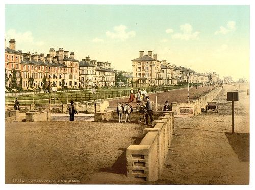 The Terrace, Lowestoft, Suffolk. c. 1890-1900. Photocrom Print Collection